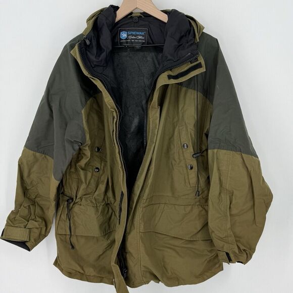 Spiewak Golden Fleece 100% Nylon Hooded Full Zip Men’s Jacket Size Medium - Picture 1 of 6